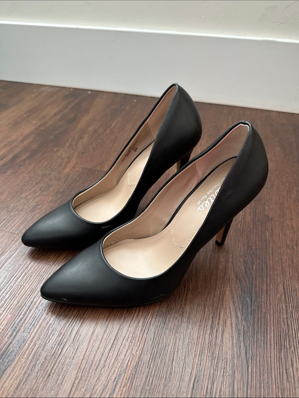 Charles David Black Pointed-Toe Stiletto Pumps